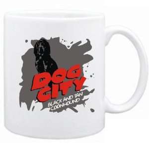  New  Dog City  Black And Tan Coonhound  Mug Dog