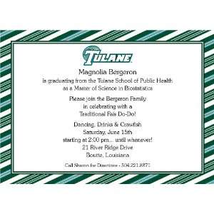  Tulane Green Wave Invitations: Home & Kitchen