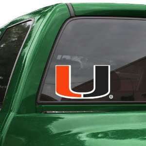  Miami Hurricanes 8 Color Team Logo Car Decal: Automotive