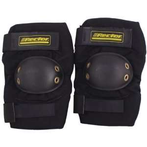  Rector elbow pads with yellow logo: Sports & Outdoors