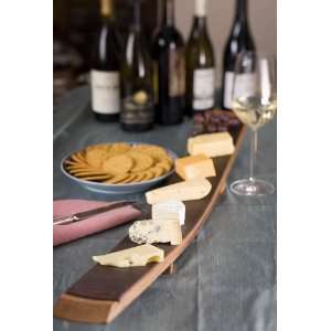   Wine Oak Barrel Stave Cheese Board (made from recycled and used wine