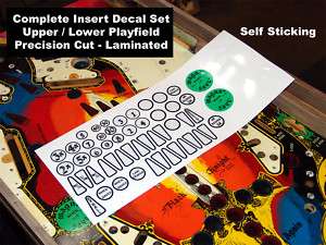BLACK KNIGHT Machine Pinball Insert Decals LICENSED  