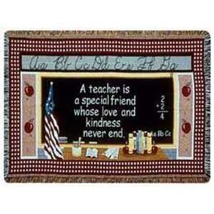  Teacher Is Special Tapestry Throw