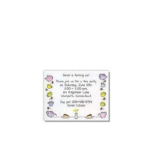  Tea Time Birthday Party Invitations: Health & Personal 