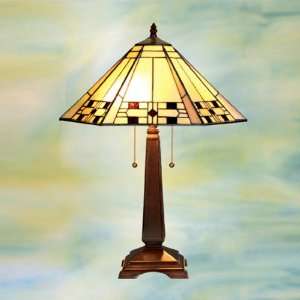  23 Mission Table Lamp Tiffany Style Bronze Finish