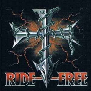 RIDE FREE Cross Rock Motorcycle Ride Tattoo Biker Shirt  