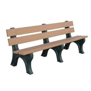  Eagle One 7 Feet High Back Bench (2 x 6)   Driftwood with Grey 