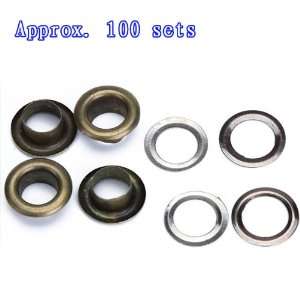   Sets Round Eyelets Grommets 10mm Antique Brass Arts, Crafts & Sewing