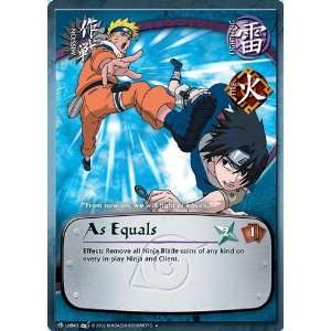   Naruto Battle of Destiny M US041 As Equals Uncommon Card Toys & Games