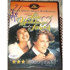  Andie MacDowell Four Weddings and DVD Signed JSA Proof 