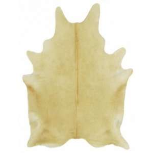  Saddlemans Cowhides Natural Solid Beige Large Area Rug 