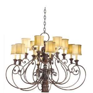  MAGNOLIA 12LT CHANDELIER BRAZIL NUT