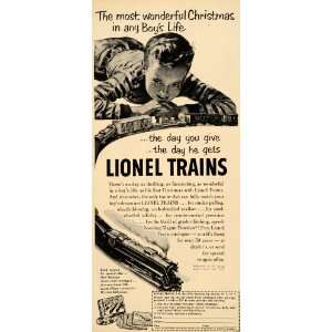  1951 Ad Lionel Model Train Track Magne Traction Boy 