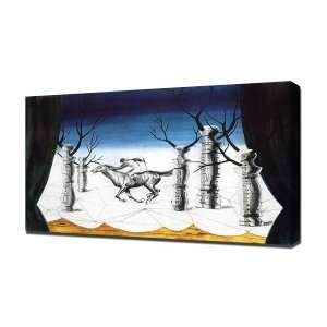  Magritte Lost Jockey   Canvas Art   Framed Size 40x60 