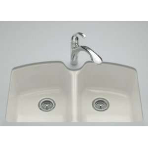   3U 95 Double Basin Cast Iron Kitchen Sink from the Tanage Series Ice