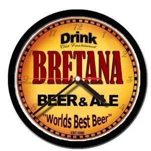  BRETANA beer and ale cerveza wall clock: Everything Else