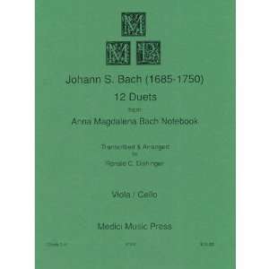  Bach, J.S.   12 Duets From Anna Magdalena Bach Notebook 