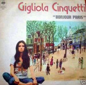 GIGLIOLA CINQUETTI BONJOUR PARIS ARGENTINA NM pro LP  