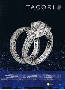 2007 Tacori Diamond Ring Magazine Ad  