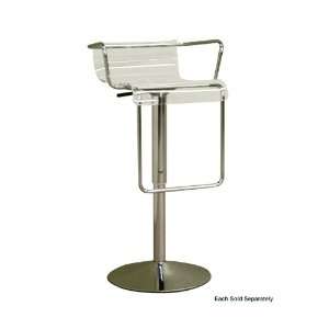   Adjustable Swivel Bar Stool (Clear) BS 078 CLEAR: Home & Kitchen