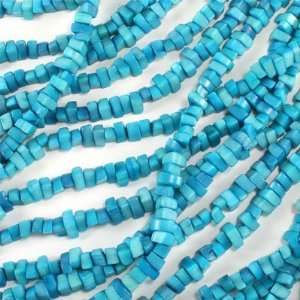   Turquoise Triangle Chips Tagua Bead Strand Arts, Crafts & Sewing