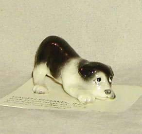 Hagen Renaker Miniature Ceramic Border Collie Pup  