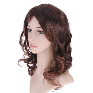   Fashion 21 long curl curly wavy hair wig Party Perruque healthy W009