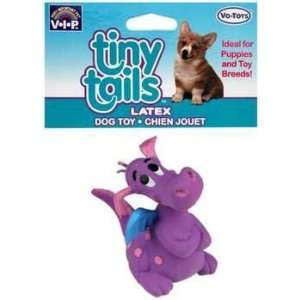  LATEX TINY TAILS DOG TOY PURPLE BABY DINO: Pet Supplies