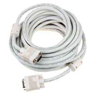 30.5 Feet SVGA VGA Monitor Cable Male to Male 15 Pin Off 