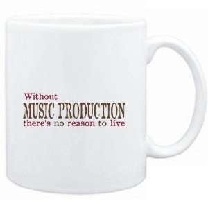  Mug White  Without Music Production theres no reason to 