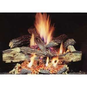  HeatMaster 18 ft Wild Flame Log Set Rotary With Remote 