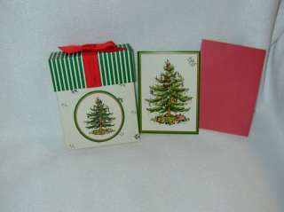 SPODE CHRISTMAS TREE HOLIDAY CARDS NEW BOXED  