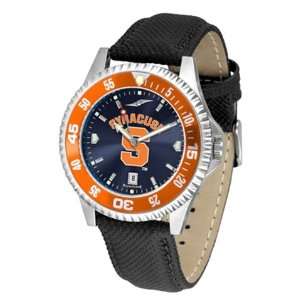    Syracuse University Mens Leather Wristwatch