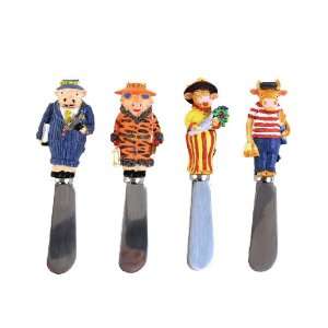  Butter Bell Parlez Moo Francais Butter Spreaders, Set of 4 