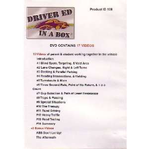 Driver Ed in a Box [DVD] Revised 2005   17 videos