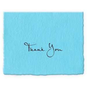  Letterpress Pacific Blue Thank You Notes: Office Products