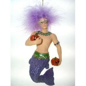    December Diamonds Treat merman mermaid ornament: Home & Kitchen