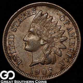 1907 Indian Head Penny AU  