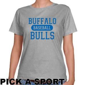 Buffalo Bulls Ladies Ash Custom Sport Classic Fit T shirt  