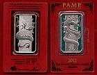 PAMP SUISSE ★ 1 oz 999 SILVER ART BAR SWISS THE DRA