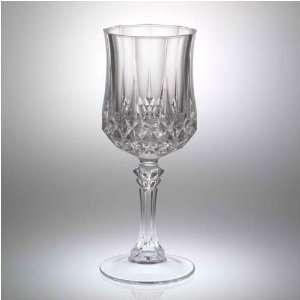  Cristal dArques Crystal Longchamp Pattern Goblet 10 1/4oz 