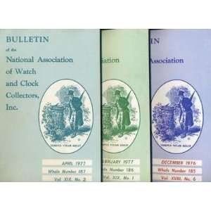  Bulletins Natl Assoc Watch & Clock Collectors 1976 77 