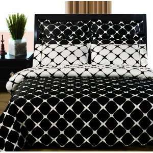  Black & White Bloomingdale 9PC Egyptian bed in a bag