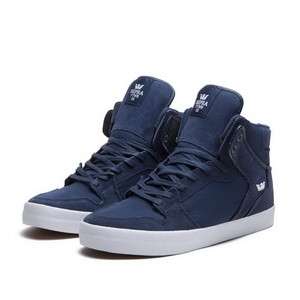 Supra Vaider Cortes Mens Sneakers in Navy/White (S28084)  