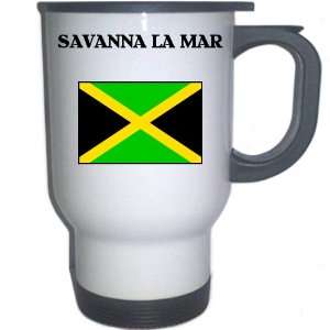  Jamaica   SAVANNA LA MAR White Stainless Steel Mug 