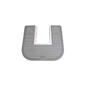  Deodorizing Commode Mat Orchard Zing Gray 23 in. x 21.63 