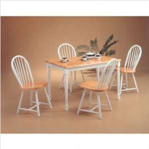 Bundle 67 Morrison Rectangular Dining Set with Spindle Back Side Chair 