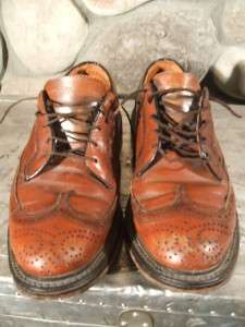   Oxford Dress Shoes Brown Leather Sole British Walker 8.5 D  