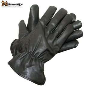  Black Leather Basic Riding Gloves   Size  Small 