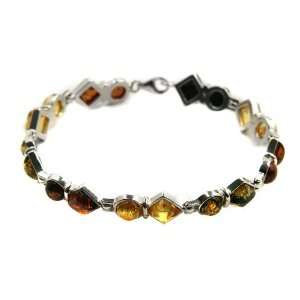  Baltic Multicolor Amber and Sterling Silver Speeding Laws 